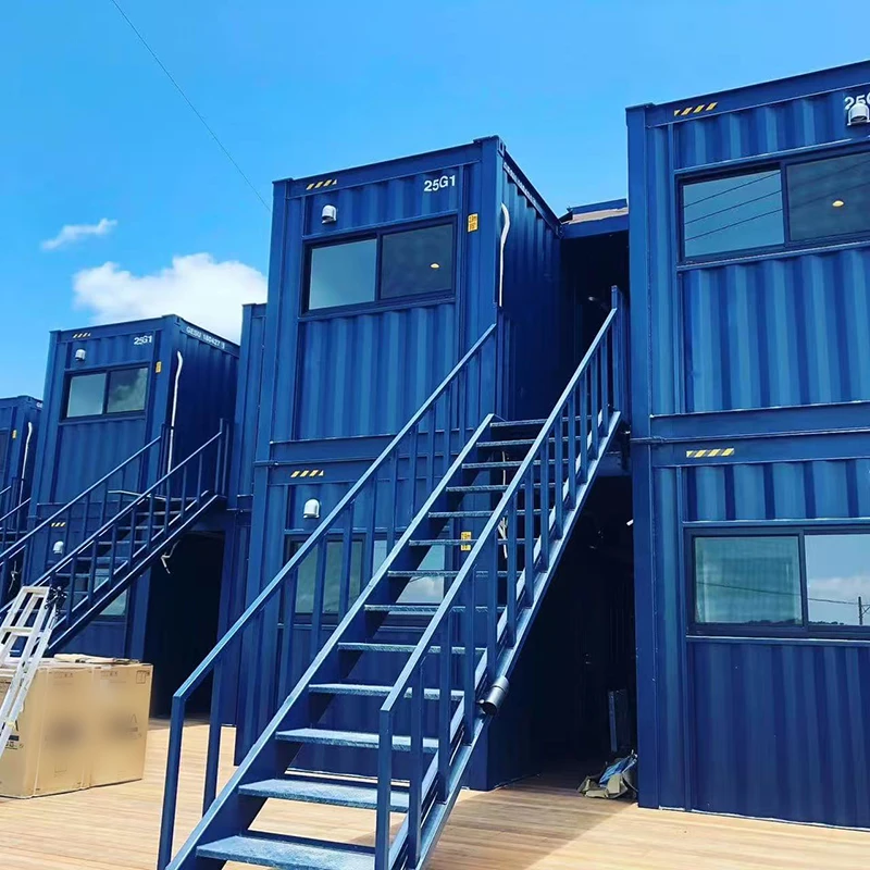 ເຮືອນຕູ້ຄອນເທນເນີ Prefab ສອງຊັ້ນ